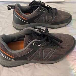 New Balance Men's Charcoal and Tangerine Athletic Shoes